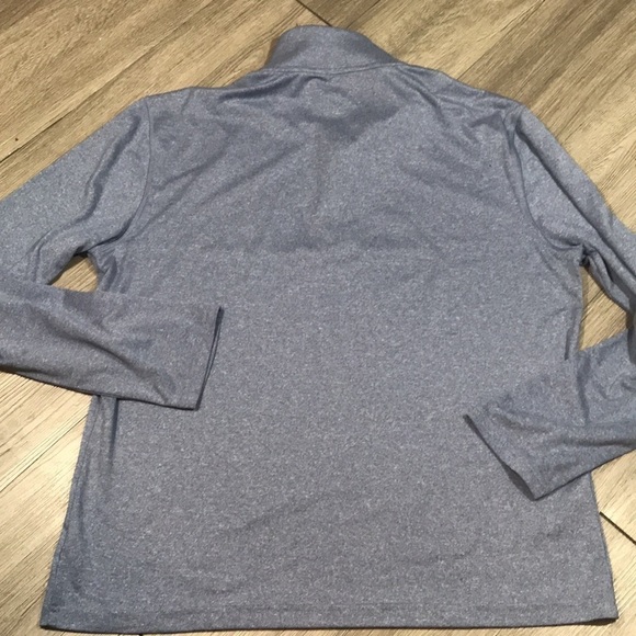 Polo Ralph Lauren Performance Heather Blue Quarter Zip Pull Over Knit Shirt - Picture 8 of 9